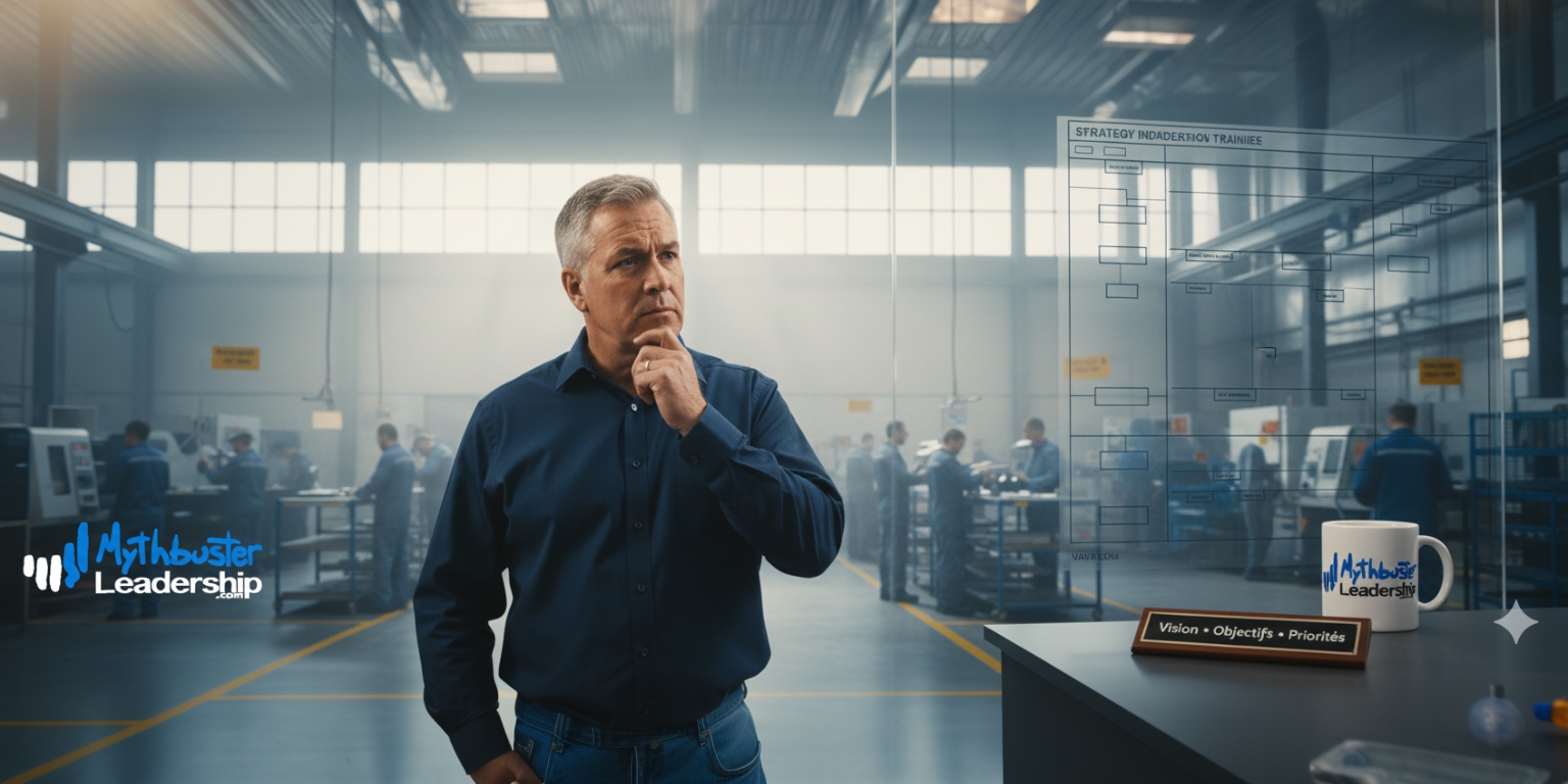 Pourquoi les employés comprennent pas la stratégie - gestionnaire observant un organigramme flou en entreprise